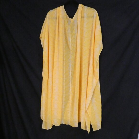 GEORGE | l - xl / large - extra large | Sheer Orange Open Front Cardigan | NWOT - Picture 2 of 15